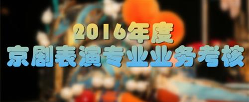 啊好爽哦视频国家京剧院2016年度京剧表演专业业务考...